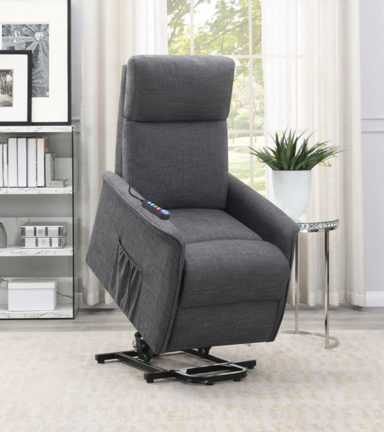 knowles fabric heat and massage power recliner