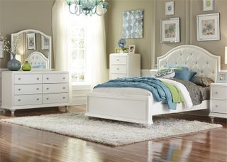 Liberty Furniture Stardust 3-Piece Iridescent White Youth Bedroom Set
