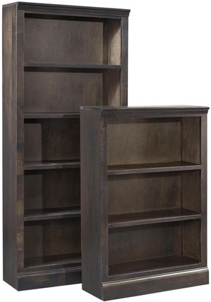 aspenhome® Churchill Ghost Black 72" Bookcase with 4 Fixed Shelves