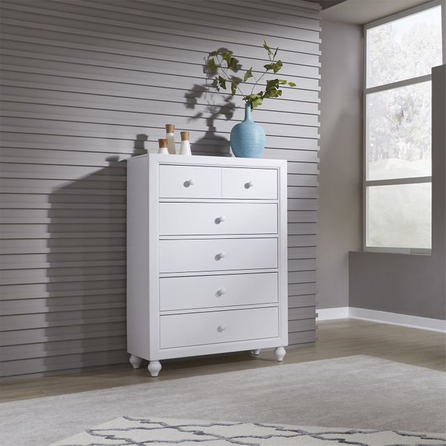 Liberty Furniture Cottage View White Youth  5 Drawer Dresser 6