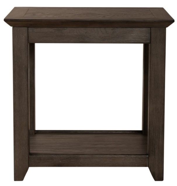 Liberty Furniture Rawson Gray Chair Side Table-2