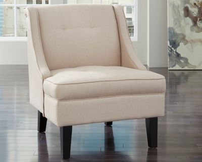 Signature Design by Ashley® Clarinda Cream Accent Chair-2