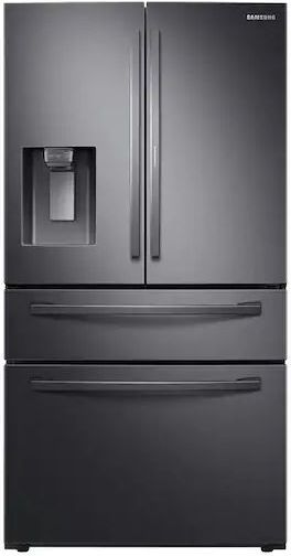 Samsung 22.0 Cu. Ft. Fingerprint Black Stainless Steel Counter Depth French Door Refrigerator-0