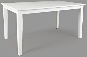 Jofran Inc. Simplicity White Rectangle Dining Table-0