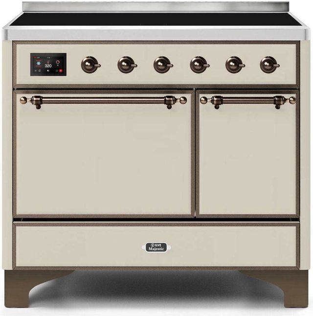 Ilve Majestic Series 40" Stainless Steel Freestanding Electric Range 9