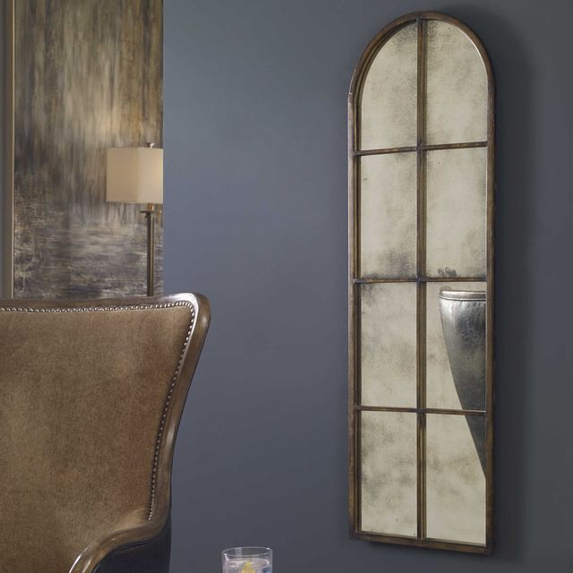 Uttermost® by Grace Feyock Amiel Arched Maple Brown Mirror-1