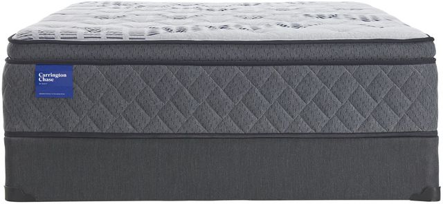 Sealy® Carrington Chase Colbalt Wrapped Coil Plush Euro Pillow Top California King Mattress 3