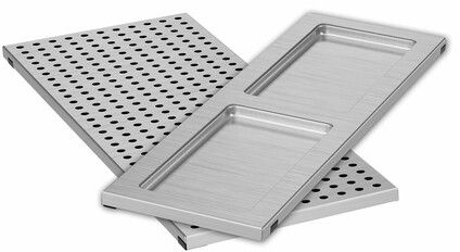 Sharp® Magnetic Stainless Steel Cooling Rack & Spoon Rest Accessory Kit 1