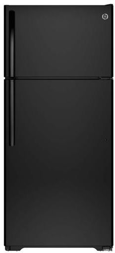GE® 15.5 Cu. Ft. Top Freezer Refrigerator-Black