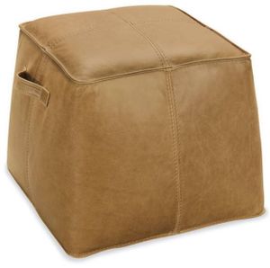 Hooker® Furniture Co Dizzy Saddlebag Coin Small Leather Ottoman