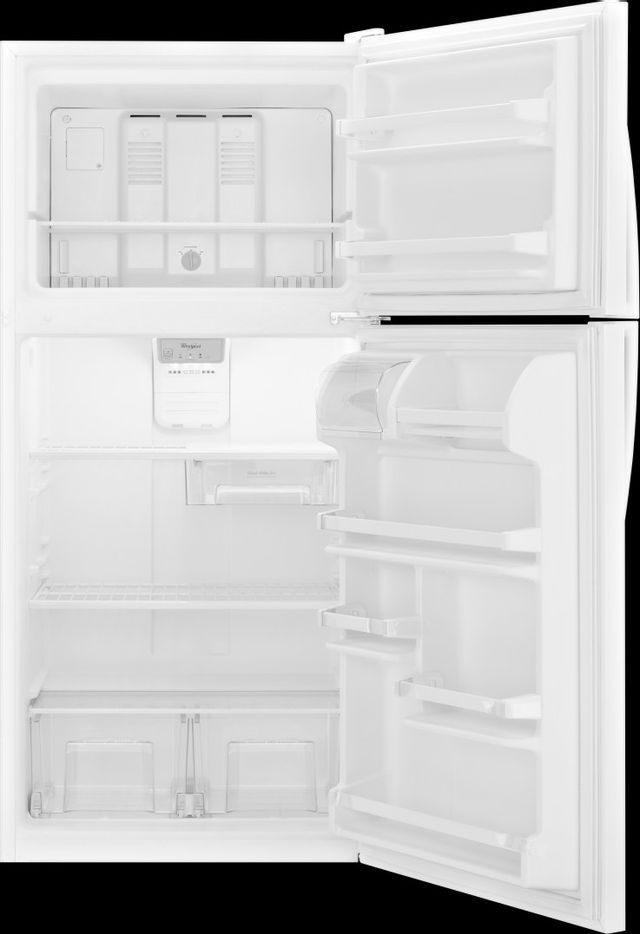 Whirlpool® 18.3 Cu. Ft. Monochromatic Stainless Steel Top Freezer Refrigerator 8
