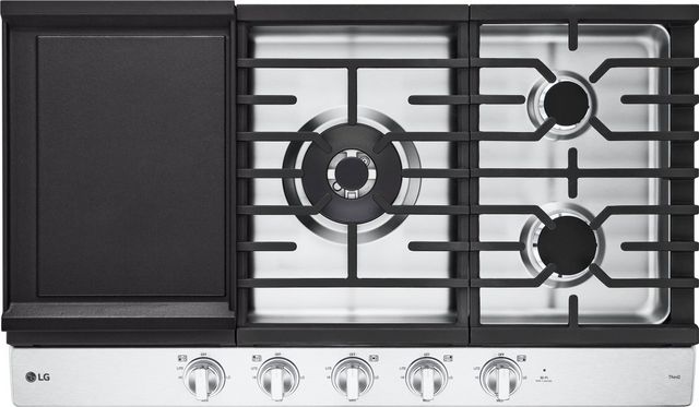 LG 36" Stainless Steel Gas Cooktop-0