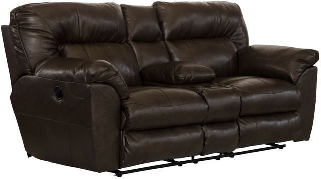 Catnapper® Nolan Godiva Power Reclining Loveseat With Storage Console And Cup Holders Comfort 