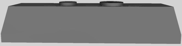 Vent-A-Hood® 60" Gunsmoke Wall Mounted Liner Insert-3