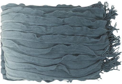 Surya Toya Teal 50"x60" Throw Blanket-0