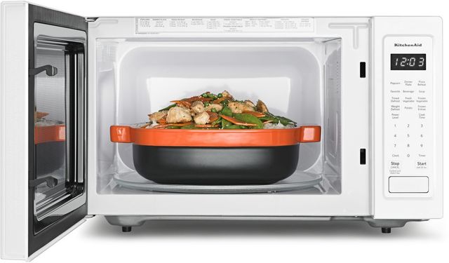 KitchenAid® 1.6 Cu. Ft. White Countertop Microwave Oven 2