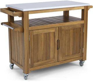 homestyles® Maho Brown Kitchen Cart