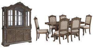 Signature Design by Ashley® Charmond 8-Piece Brown Dining Set 