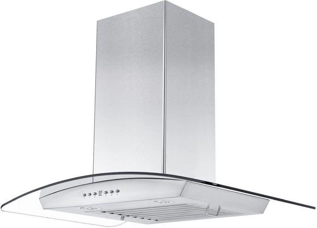 ZLINE 30" Stainless Steel and Glass Wall Mounted Range Hood  3