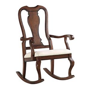 ACME Furniture Sheim Beige/Cherry Rocking Chair