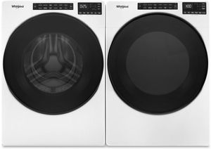 WFW6605MW | WED6605MW - Whirlpool Front Load Laundry Pair with 5.0 cu. ft. Steam Washer and 7.4 cu. ft. Steam Dryer