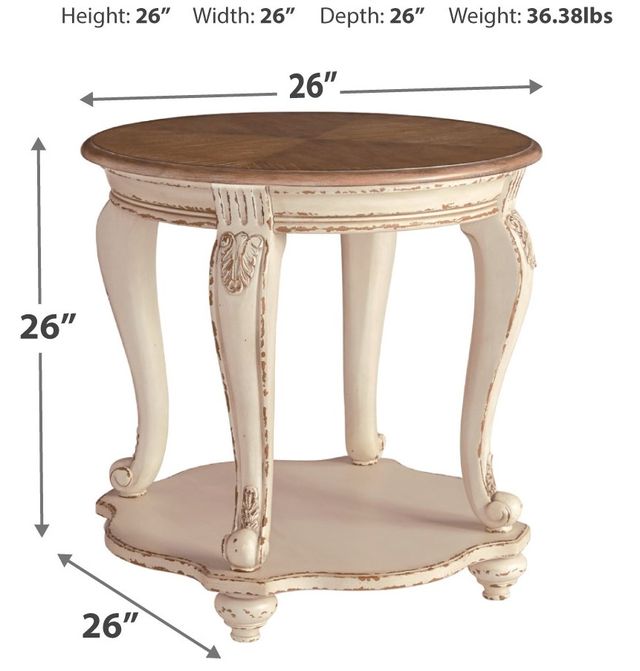 Table d'extrémité ronde Realyn Signature Design by Ashley® 3