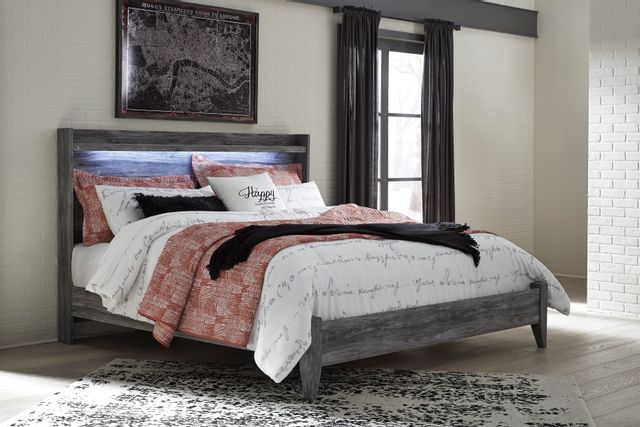 Pied de lit avec rails très grand très grand Baystorm, gris, Signature Design by Ashley®