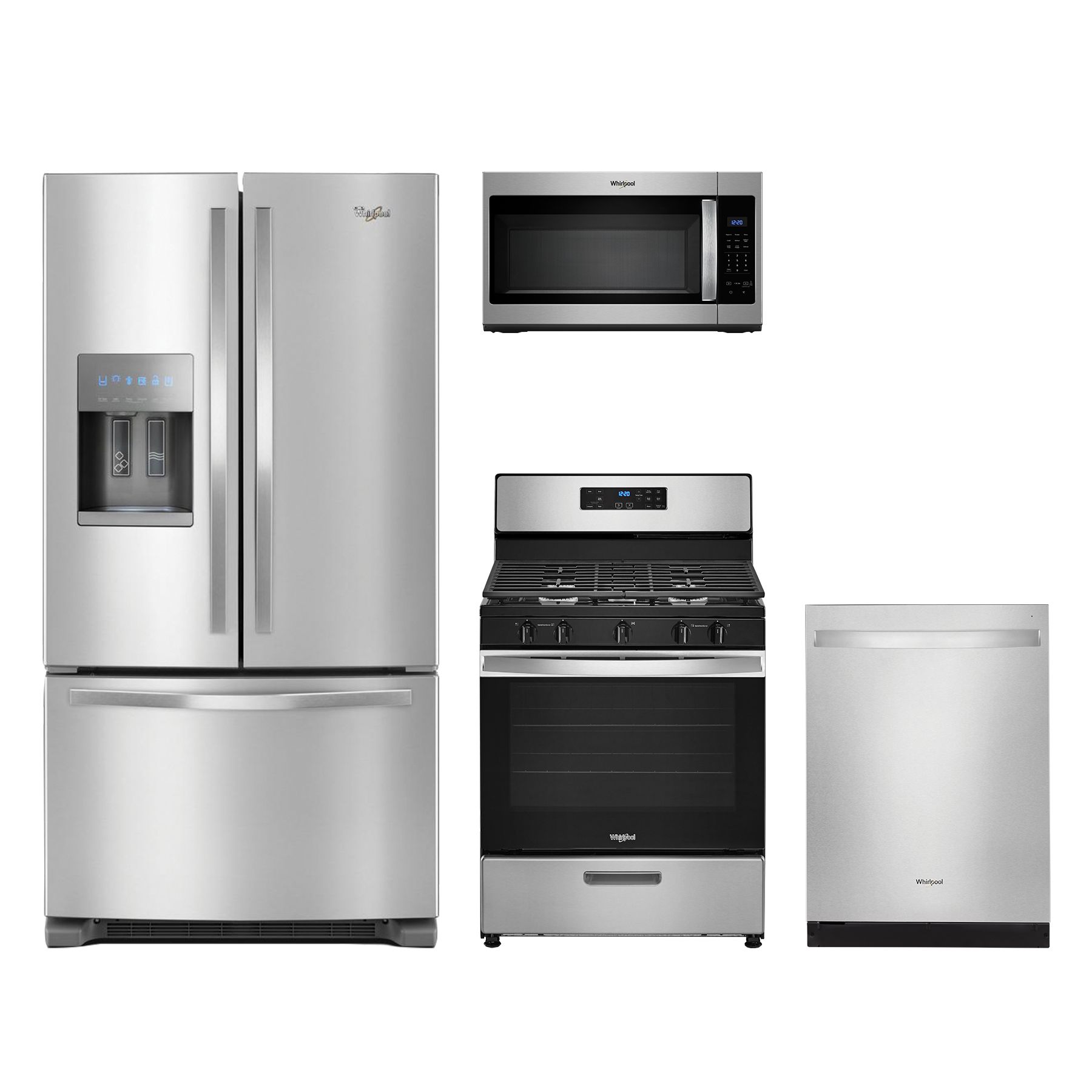 Whirlpool® 4 Piece Stainless Steel Kitchen Package | Martins Home Center