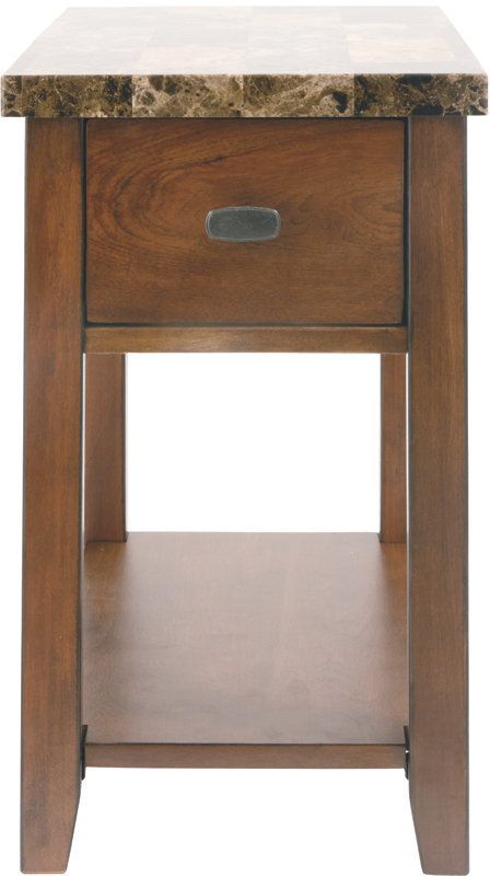 Signature Design by Ashley® Breegin Brown Chair Side End Table 0