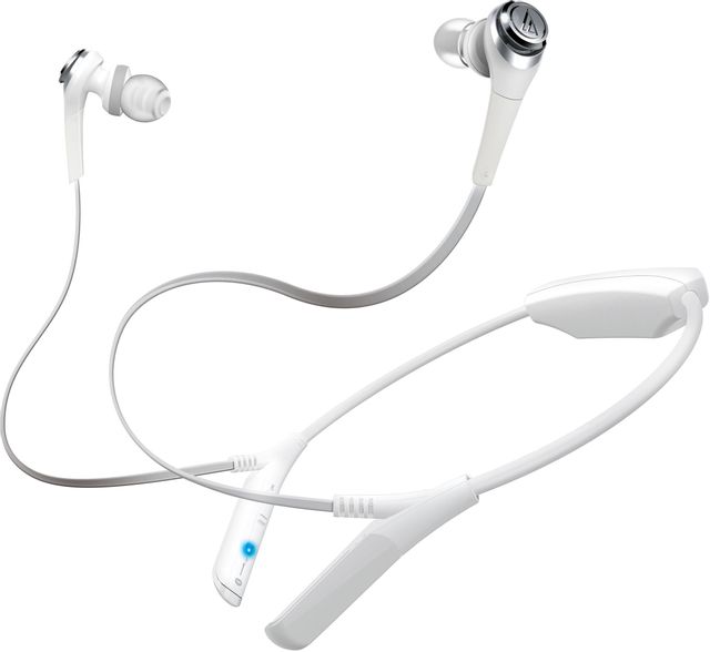Audio-Technica® Solid Bass® White Wireless In-Ear Headphones 1