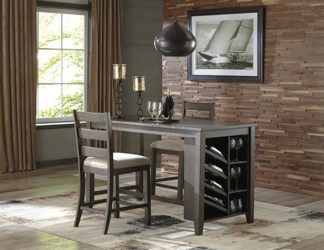 Signature Design by Ashley® Rokane Brown Counter-Height Dining Table 5