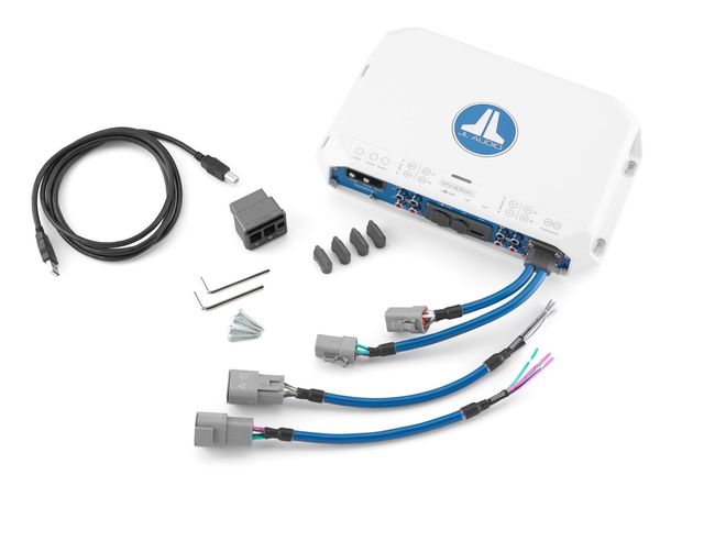 JL Audio® 400 W 4 Ch. Class D Full-Range Marine Amplifier with Integrated DSP 4
