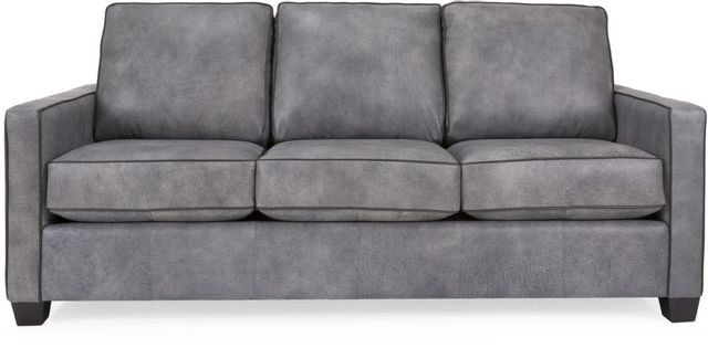 Decor-Rest® Furniture LTD 3855 Gray Leather Sofa 2