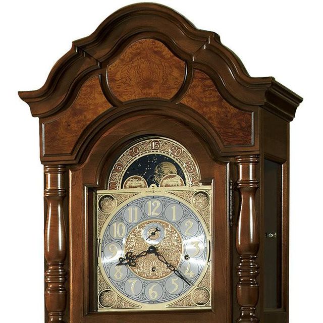 Howard Miller® Wilford Cherry Bordeaux Grandfather Clock 1