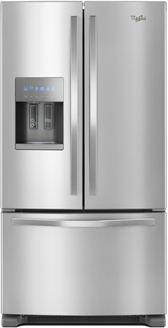 Whirlpool® 25 Cu. Ft. French Door Refrigerator-Fingerprint Resistant Stainless Steel-WRF555SDFZ