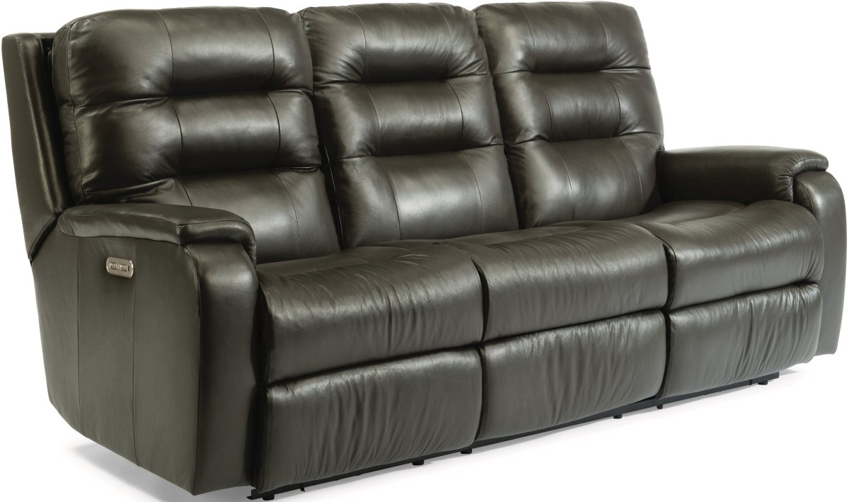 Flexsteel® Arlo Power Reclining Sofa with Power Headrests | Ken's ...