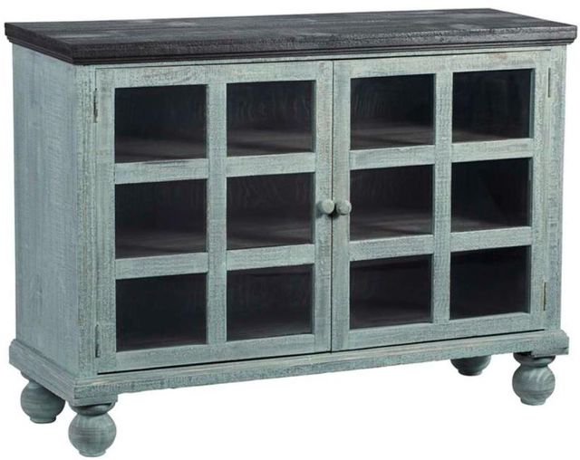 Progressive® Furniture Elizabeth Spearmint Pine Display Cabinet-0