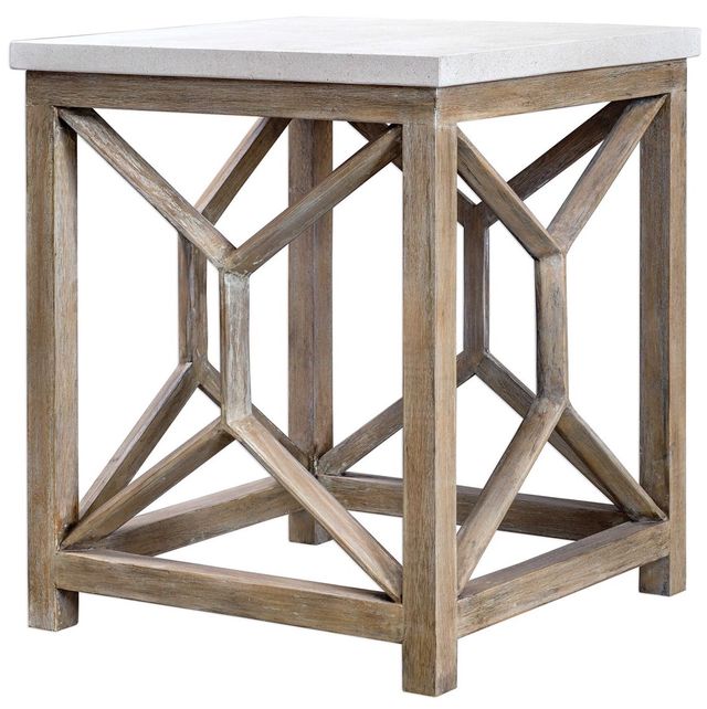 Uttermost® Catali Ivory End Table 3