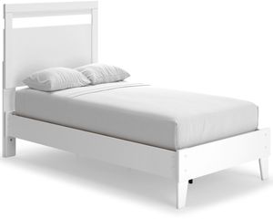 Signature Design by Ashley® Flannia White Twin Panel Bed