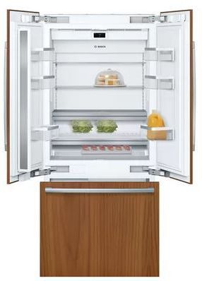 Bosch Benchmark® Series 19.4 Cu. Ft. Custom Panel Built In French Door Refrigerator-1