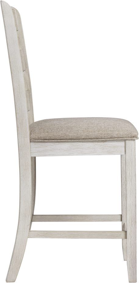 Signature Design by Ashley® Skempton White/Light Brown Counter Height Bar Stool-3