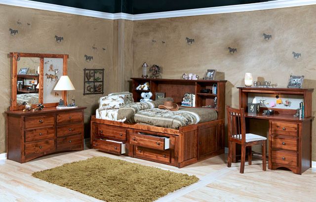 Trendwood Inc. Sedona Cheyenne Cocoa Full Youth Bed with Underdresser-2