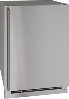 U-Line® 24" Stainless Solid Outdoor Refrigerator-UORE124-SS31A