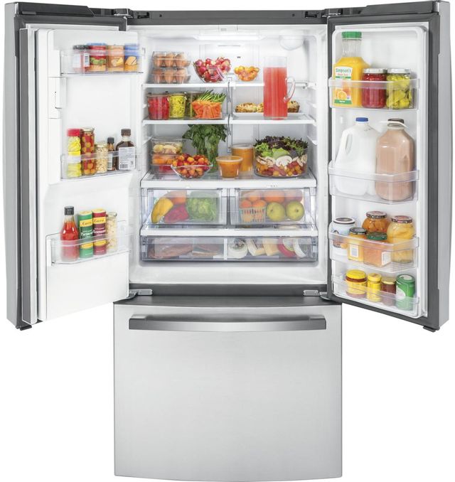 GE® 17.5 Cu. Ft. Stainless Steel Counter Depth French Door Refrigerator 20
