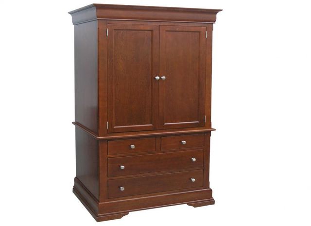 Handstone Phillipe 2Pc Armoire with 4 Drawers 2 Adjustable Shelves