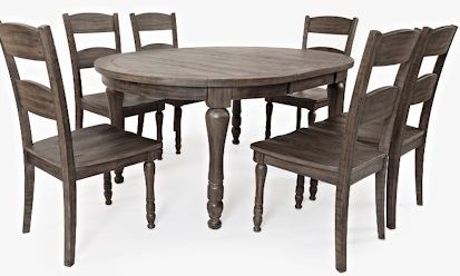 Jofran Inc. Madison County Brown Round to Oval Dining Table 5