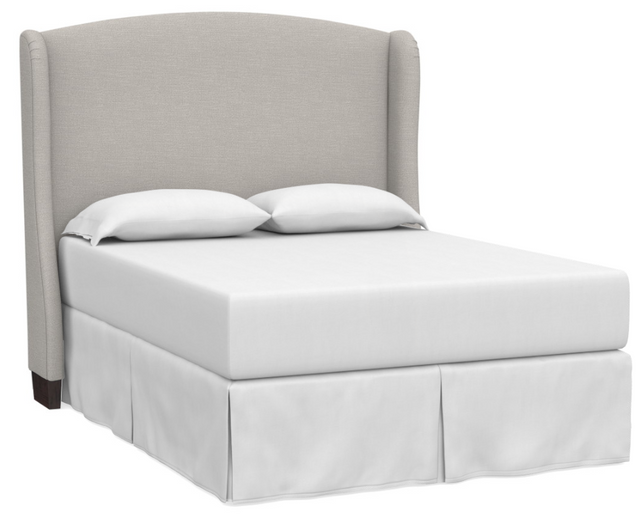 Bassett® Furniture Paris Custom Upholstered Gray Twin Bed Headboard