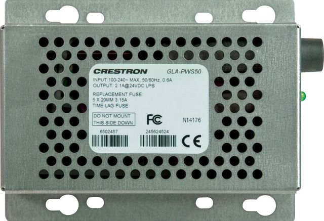 Crestron® GLA-PWS50 Wall Mount 50 Watt Power Supply