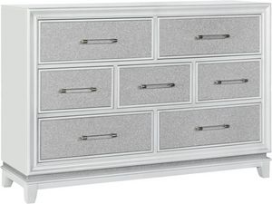 Samuel Lawrence Furniture Starlight Silver/White Painted Dresser