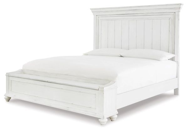 Pensacola Queen Panel Bed With Storage Bench 1